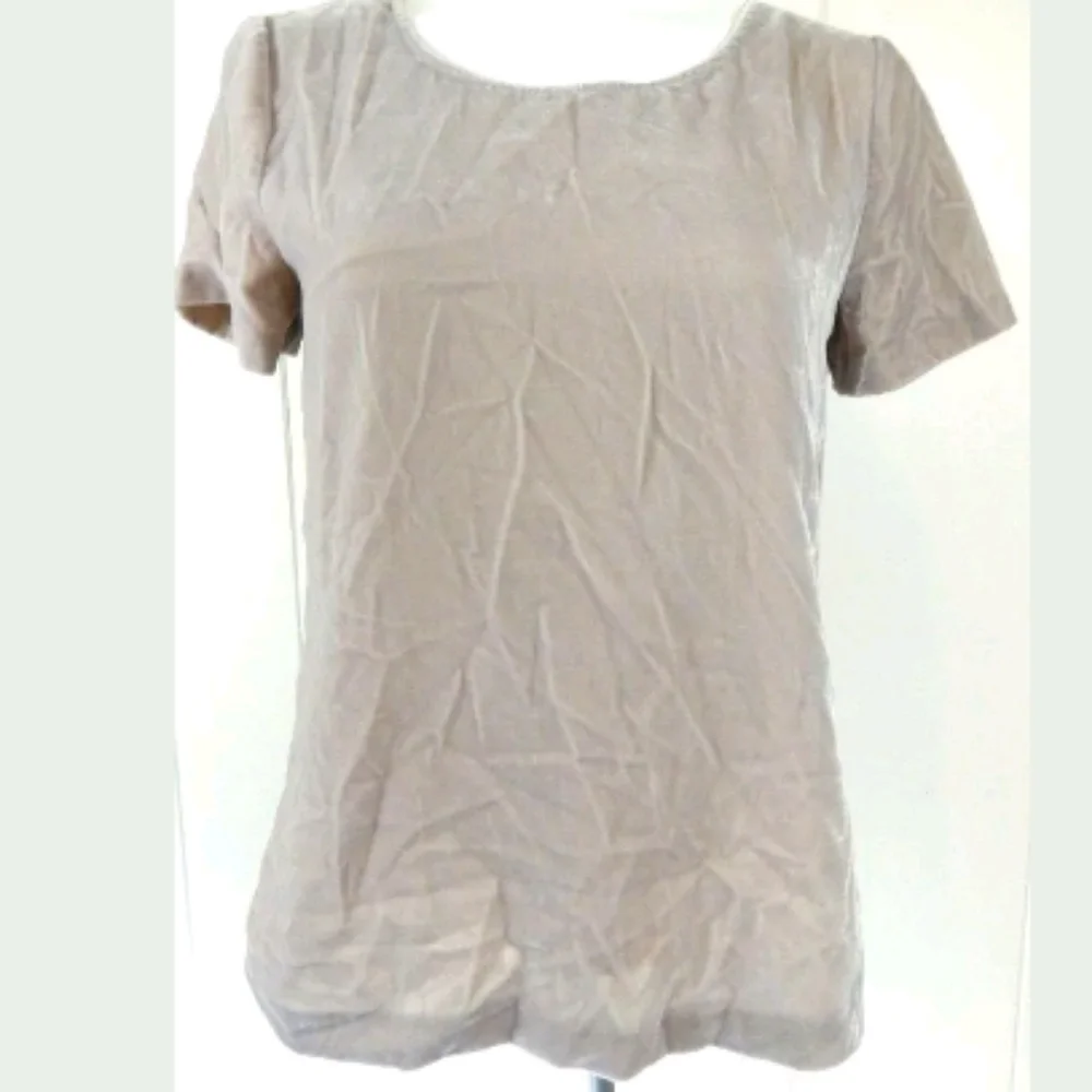 J. Crew Factory Blush Velvet Tee